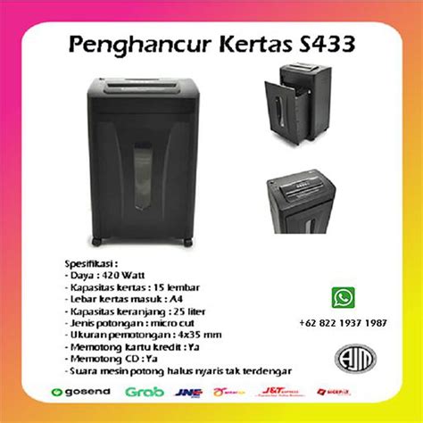 Krisbow Mesin Penghancur Kertas S L Krisbow Paper Shedder