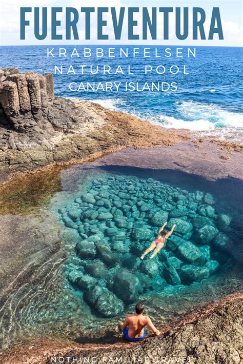 Low Tide Paradise At Krabbenfelsen Natural Pool In Fuerteventura