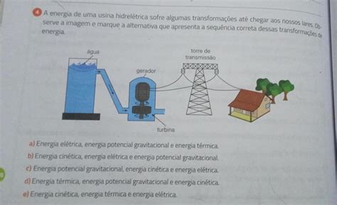 A Energia De Uma Usina Hidrel Trica Sofre Algumas Transforma Es At