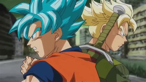 Goku And Trunks Vs Goku Black And Zamasu Dragon Ball Super Ep 57