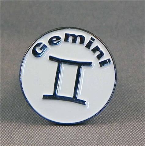 Gemini Pin Badge Enamel Lapel Pin Badges Jks Bargains