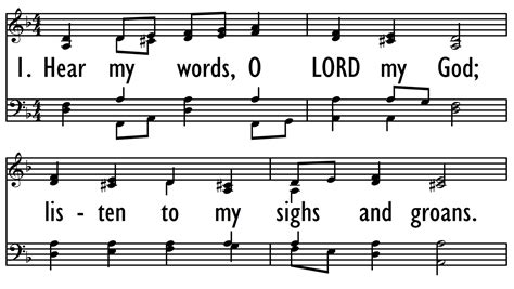 HEAR MY WORDS, O LORD | Digital Songs & Hymns