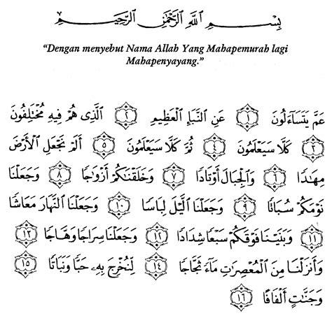 Al Quran Surah An Naba Studyhelp