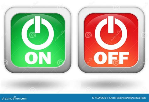 On off button stock illustration. Illustration of square - 15096430