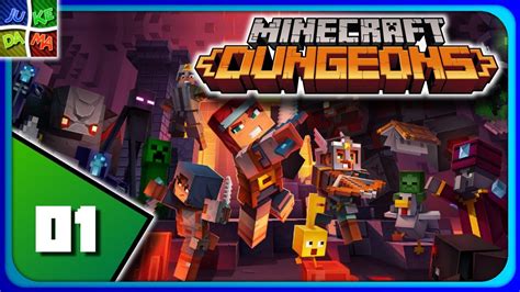 Minecraft Dungeons Gameplay Multiplayer Episode 1 Creeper Woods 4 Player Pc Youtube