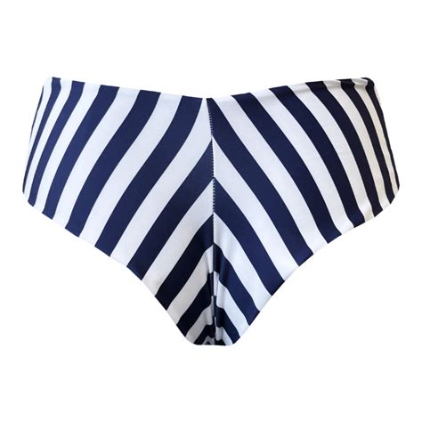 Biqu Ni Hot Pants Asa Delta Listras Azul Navy Biqu Ni Moda Praia Mar Toa