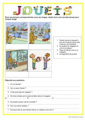 10 Jouets Français FLE fiches pedagogiques pdf doc