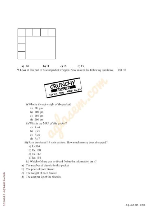 Class 5 Maths Sample Paper 2024 Pdf Annual Exam Model Question