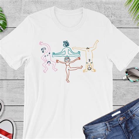 Nude Exercise Shirt Etsy Uk