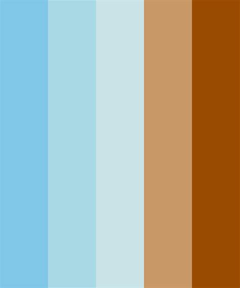 Light Blue & Brown Color Scheme » Blue