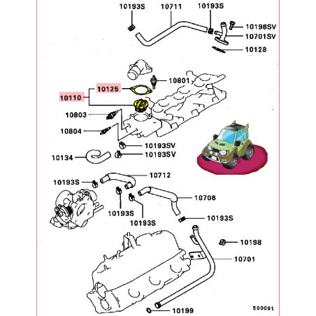 Thermostat Calorstat 76 Adaptable Pajero 1 V6 3 0L