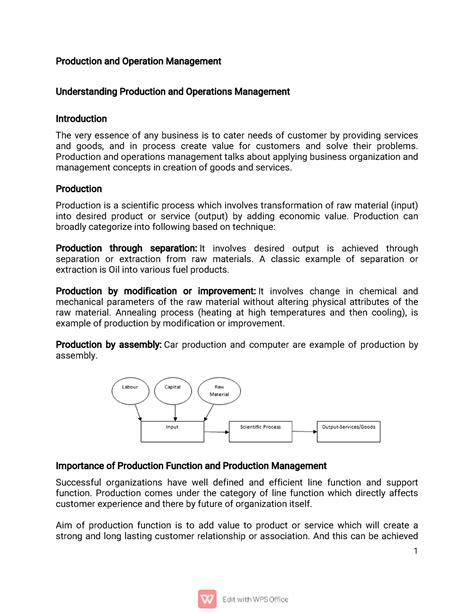 3. Production and Operation Management - Production and Operation ...