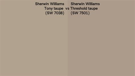 Sherwin Williams Tony Taupe Vs Threshold Taupe Side By Side Comparison