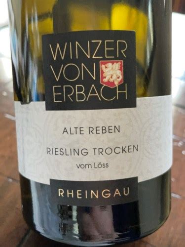 Winzer Von Erbach Alte Reben Riesling Trocken Vom L Ss Vivino