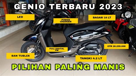 HONDA GENIO TERBARU 2023 WARNA HITAM YouTube