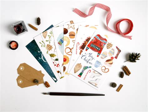 Christmas postcards on Behance