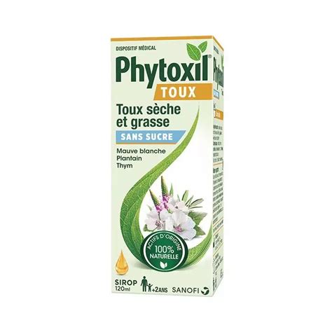 Sirop Toux S Ches Et Grasses Sans Sucre Phytoxil Sanofi Ml