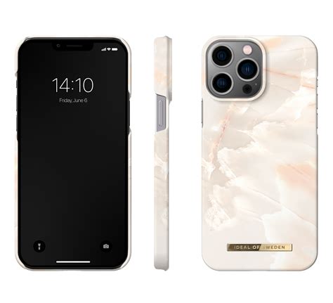 IDeal Fashion iPhone 14 Pro Max deksel Rose Pearl Marble Kjøp her