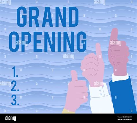 Conceptual Display Grand Opening Business Concept Ribbon Cutting New