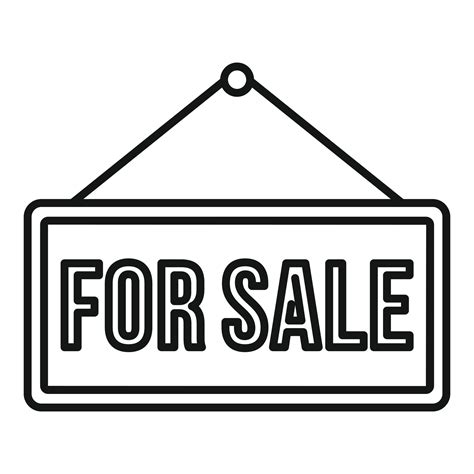 icono de casa de venta, estilo de esquema 14527744 Vector en Vecteezy