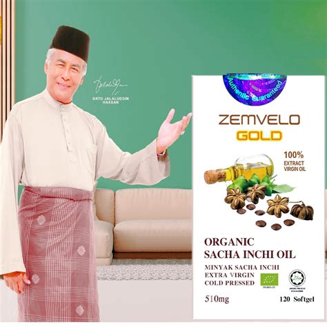 Official Store ZEMVELO Gold Sacha Inchi Oil Softgel 510mg120 Softgel