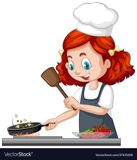 Free Download Woman Cooking Cartoon Cooking Illustration Cook Clip Art Library