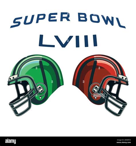 American Football Helmets And Ball Illustration Stock Vector Image