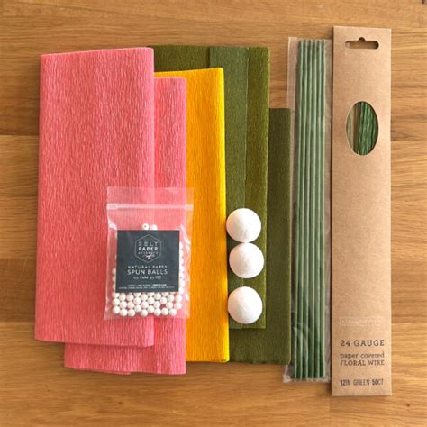 Crepe Paper Coral Supreme Peony Kit By Lia Griffith