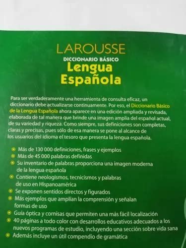 Diccionario Lengua Española Bachillerato Secundaria Larousse MercadoLibre