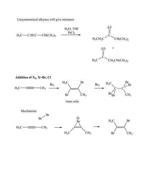 Electrophilic additions