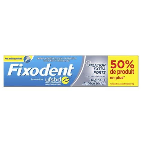 FIXODENT Crème adhésive pour prothèses dentaires 70 g Cdiscount Au