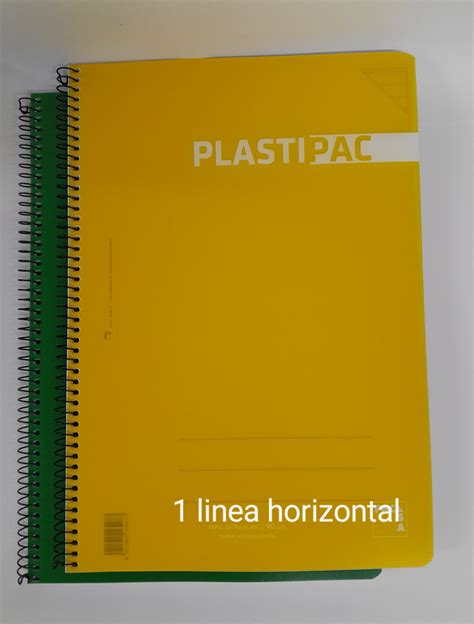 Cuaderno espiral A4 80 H 90 gr Tapa polipropileno 1 línea