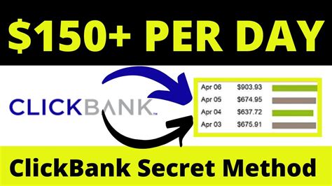 Clickbank Secret Method Make Per Day On Clickbank With Free