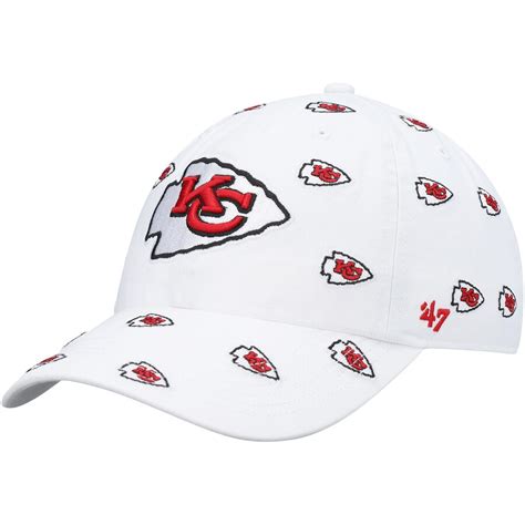 Kansas City Chiefs 47 Womens Confetti Clean Up Adjustable Hat White