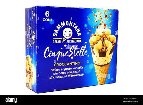 Cinque Stelle Ice Cream With Almonds Cinque Stelle Is An Italian Ice