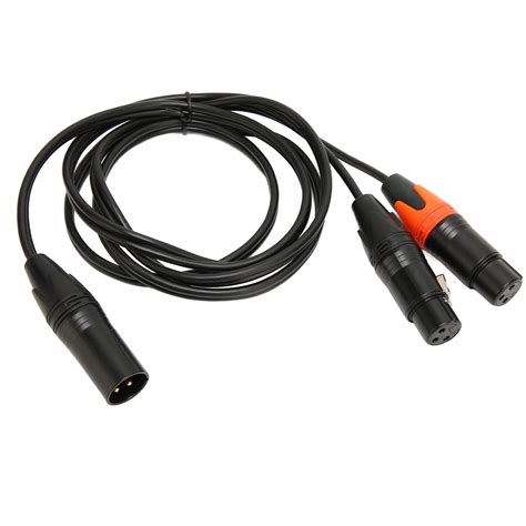 Xlr Male To Dual Xlr Female Cable Y Type Splitter Microphone Cable For Mixer Equalizer