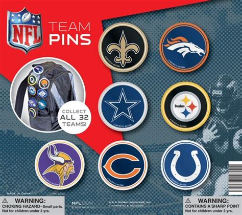 Buy Nfl Team Pins Vending Capsules Vending Machine Supplies For Sale