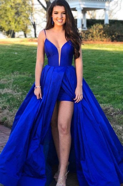 Blue Satin Prom Dress Satin Formal Dress Royal Blue Prom Dresses