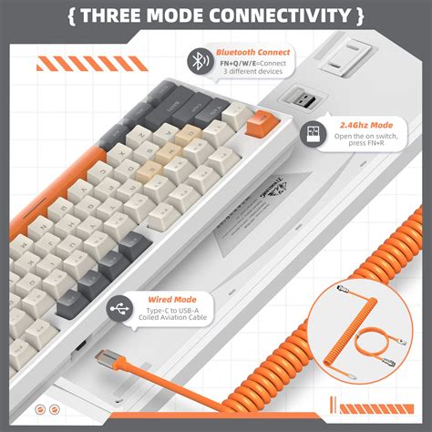 Mua ZIYOU LANG K87 TKL Hot Swappable Wireless Mechanische Gaming Tastatur Mit