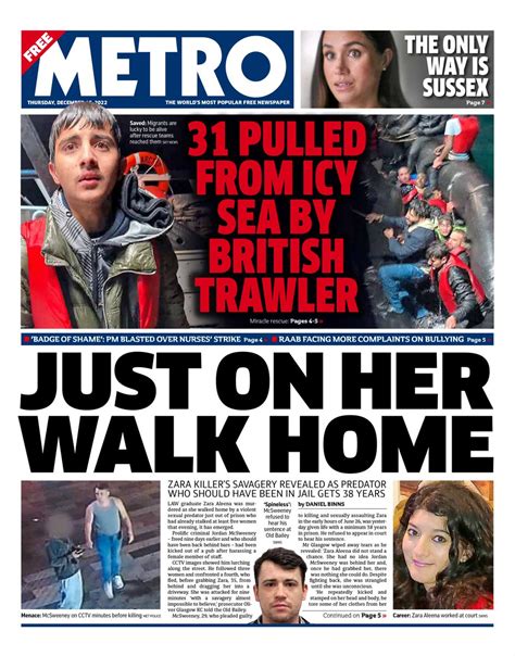 Metro Front Page 15th Of December 2022 Tomorrow S Papers Today