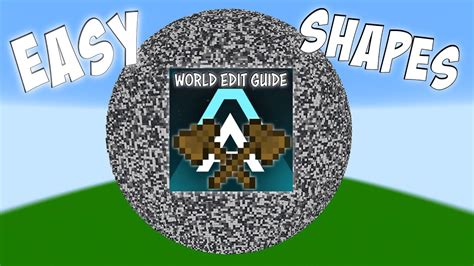 World Edit Guide Tutorial How To Create Shapes In Minecraft Worldedit