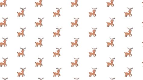 Christmas Reindeer White Animated Loop Background 4K 27988685 Stock ...