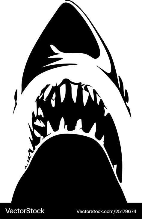 Shark teeth Royalty Free Vector Image - VectorStock