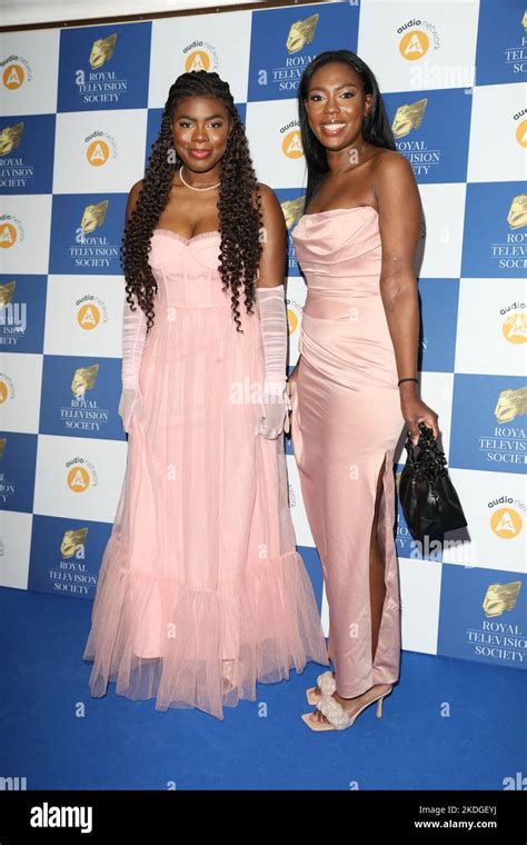 Guests Attends Royal Television Society Programme Awards At Grosvenor House Hotel In London