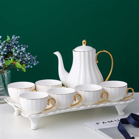 Conjunto Europeu Do Potenci Metro Do Caf Da Porcelana Caneca Cer Mica