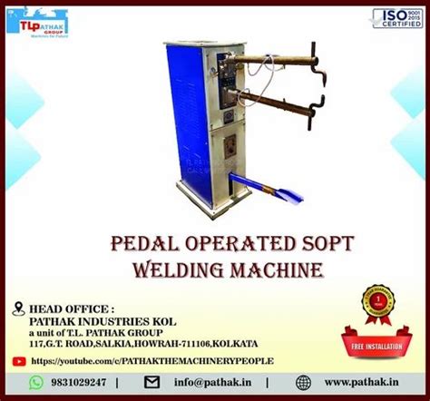 Mild Steel Pedal Operated Spot Welding Machine For Industrial Output