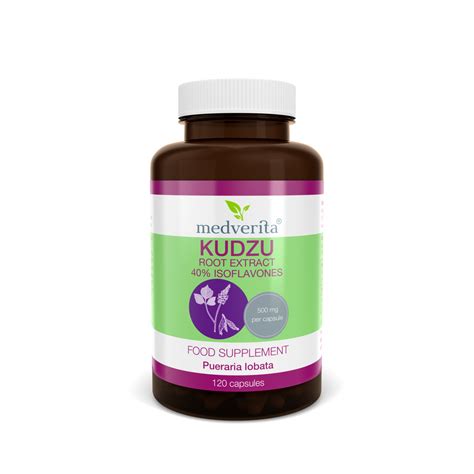 MEDVERITA Kudzu Root Extract 40 Isoflavones 500mg 120 Caps