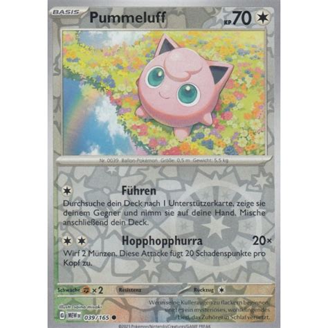 Pummeluff Reverse Holo Mew Pokemon Karte Kaufen