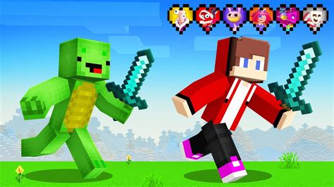 Amazing Digital Circus Hearts Speedrunner Vs Hunter In Minecraft Jj And Mikey Maizen