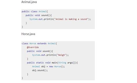 Method Overriding In Java Bench Partner